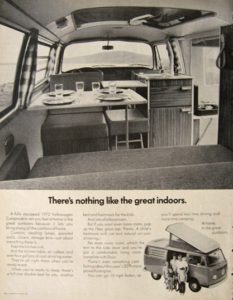 Copywriting tip from Volkswagen campmobile ad