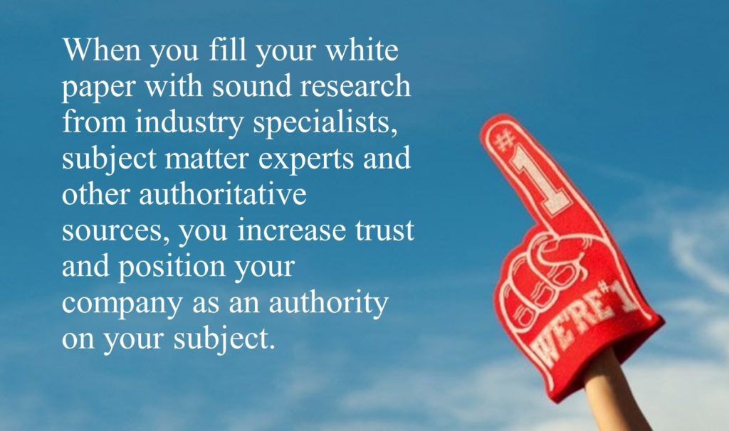 white papers position you as an authority