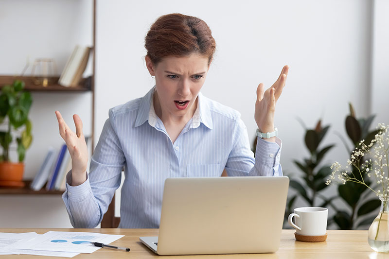 angry at B2B cold email mistakes